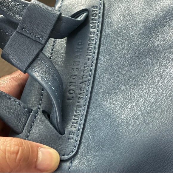 😃SOLD 😃 Extra Small Longchamp Le Pliage Cuir Backpack - Picture 4 of 16